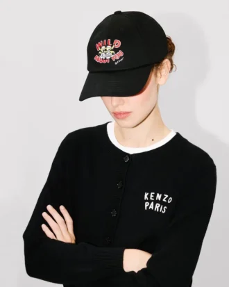 «Kenzo Wild Tiger»-brodert cap i bomull