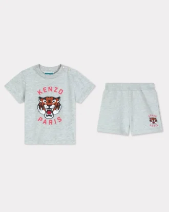 T-skjorte og bermuda-shorts i bomull